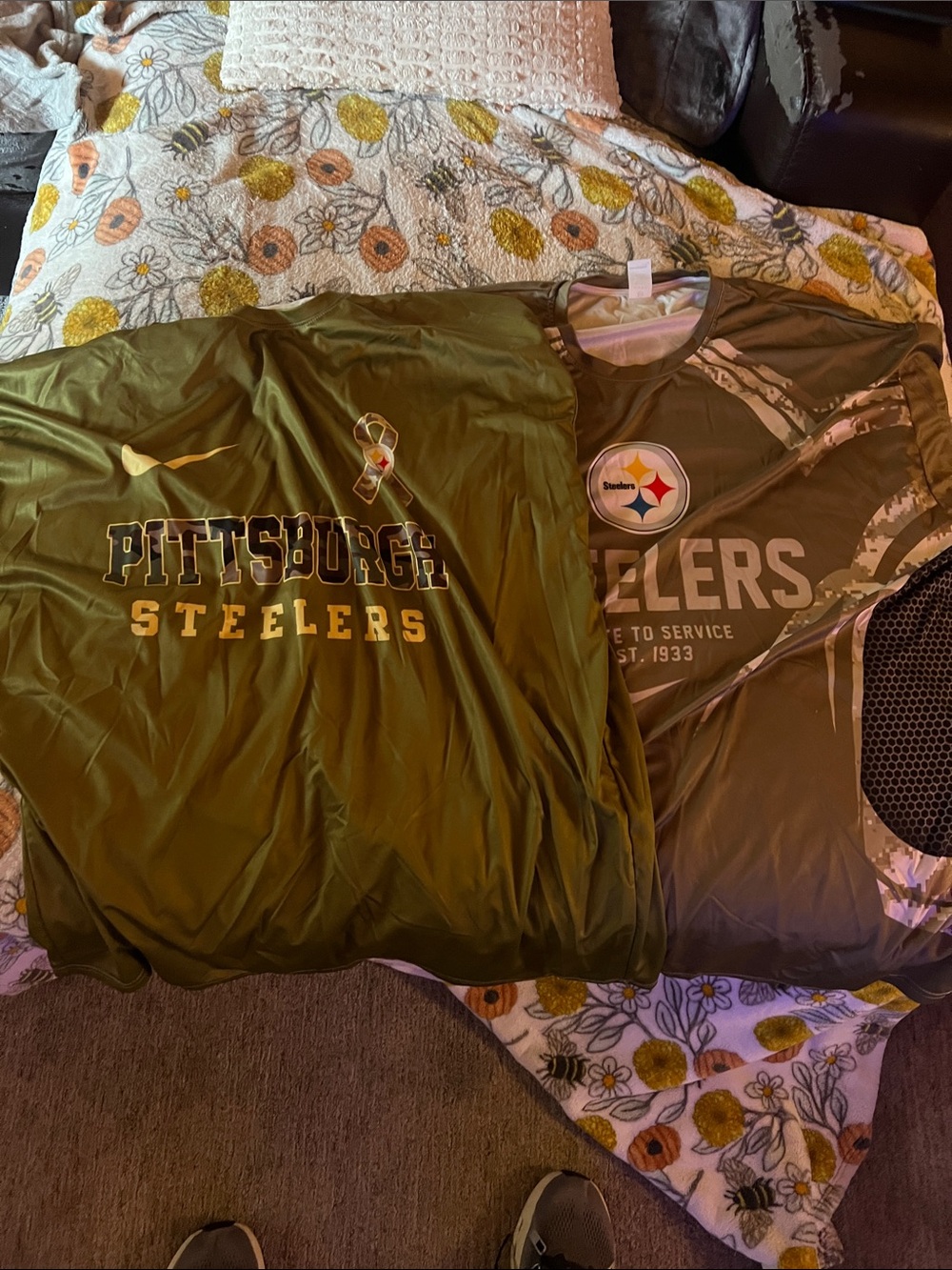 Pittsburgh Steelers Olive Green Short-Sleeve Tee